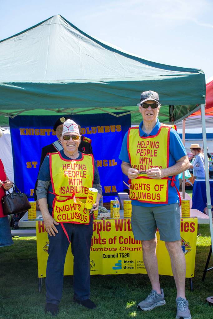 Knights of Columbus had a booth at the festival.